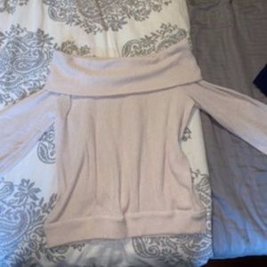 Cream off the shoulder Sweater